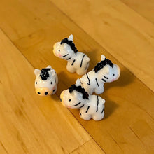 Load image into Gallery viewer, 5/10 pcs Miniature Cute Zebra Horse Figure Model DIY Scenery Dollhouse Landscape Fairy Garden Accessories Terrarium Diorama Craft Supplies