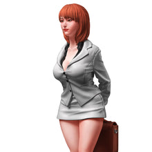 Load image into Gallery viewer, Office Lady Resin Figure – Unpainted Model Kit 1/35 1/24 1/12 Scale – DIY Craft Supply