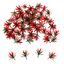 Load image into Gallery viewer, 30pcs Miniature Red Flower Plant for Diorama Landscape Model Railway Garden Scene DIY Accessories