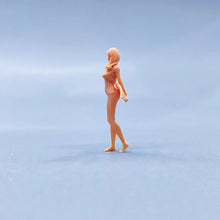 Load image into Gallery viewer, Surfboard Girl Miniature Unpainted Figure 1/64 1/50 1/43 1/35 1/24 1/18 Scale Model Scene Layout Accessories Diorama Supplies