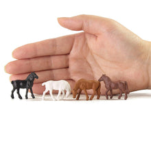 Load image into Gallery viewer, 40 pcs Miniature Horse Farm Animal 1:87 Figure HO Scale Models Garden Landscape Layout Scenery Accessories Diorama Supplies