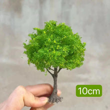 Load image into Gallery viewer, 10/15/18/23/28cm Miniature Spring Tree Model Train Railway Accessories Forest Fairy Garden Landscape Terrarium Diorama Craft Supplies