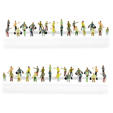 Load image into Gallery viewer, 25 pcs 1:100/150/200/300 Miniature People Passenger Figure Models Train Railway Scenery DIY Building Layout Accessories Diorama Supplies
