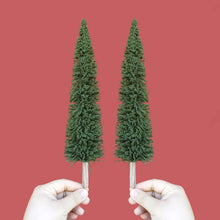 Load image into Gallery viewer, 2 pcs 7.5-30cm Miniature Spruce Tree Pine Model G HO N Scale DIY Sand Table Train Railway Scenery Landscape Terrarium Diorama Craft Supplies