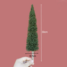 Load image into Gallery viewer, 18/23/30cm Miniature Spruce Tree Pine Model DIY Sand Table Train Railway Scenery Fairy Garden Landscape Terrarium Diorama Craft Supplies