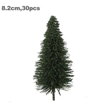 Load image into Gallery viewer, 20/30/40/50 pcs Miniature Green Pine Tree Model N HO O Scale Train Railway Accessories Forest Landscape Terrarium Diorama Craft Supplies