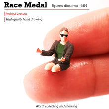 Load image into Gallery viewer, Miniature Female Car Driver Woman People Figure 1:64 Model Sand Table Building Street Landscape Accessories Diorama Supplies