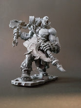 Load image into Gallery viewer, Orc Monster Warrior Unpainted Resin Figure 1/24 Scale Unassembled Model