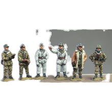 Load image into Gallery viewer, WWII German Officer Group Winter Soldiers 6 People Miniature Unpainted Resin Figure 1/72 Scale Unassembled Model