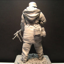 Load image into Gallery viewer, WWII German Soldier MG42 gunner 'Holding the line' Kharkov 1943 Unpainted Resin Figure 1/16 Scale Unassembled Model