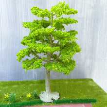 Load image into Gallery viewer, 10/15/22/28cm Miniature Bright Green Wire Trunk Tree Model Train Railway Accessories Fairy Garden Landscape Terrarium Diorama Craft Supplies
