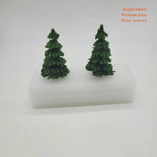 Load image into Gallery viewer, 2pcs Miniature Evergreen Pine Trees Model 60mm for DIY Diorama, Railway Scenery