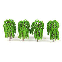 Load image into Gallery viewer, 25 pcs 5.5cm Miniature Willow Tree Models Train Railway Accessories Forest Fairy Garden Landscape Terrarium Diorama Craft Supplies