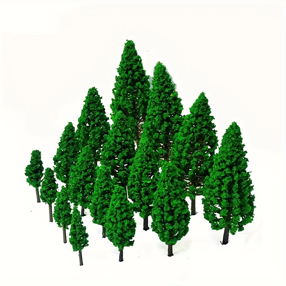 Miniature Model Pine Trees Realistic Plastic Diorama Landscaping Suppl ...