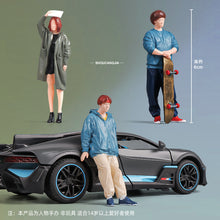 Load image into Gallery viewer, Miniature City Boy Girl Skateboarder People Figure 1:32 Model Sand Table Layout Building Street Landscape Accessories Diorama Supplies