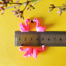Load image into Gallery viewer, 10pcs Mini Flamingo Resin Figurines Cute Bird Miniatures for Fairy Garden, Terrarium, Dollhouse, Aquarium, Bonsai & DIY Craft Decoration