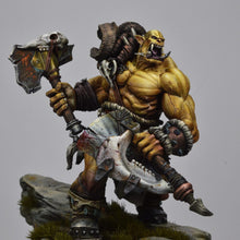 Load image into Gallery viewer, Orc Monster Warrior Unpainted Resin Figure 1/24 Scale Unassembled Model