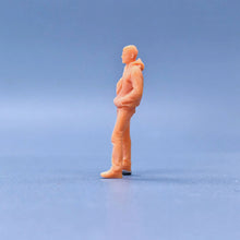 Load image into Gallery viewer, Crossbody Bag Sweater Man Miniature Unpainted Figure 1/64 1/50 1/43 1/35 1/24 1/18 Scale Model Scene Layout Accessories Diorama Supplies
