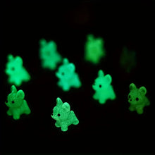Load image into Gallery viewer, 50/100pcs Mini Luminous Dogs, Glow in the Dark French Bulldog Figurines, Fairy Garden Miniatures, DIY Craft, Resin Pet Decor