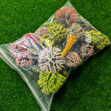Load image into Gallery viewer, 30/50 pcs Mixed Miniature Flowering Tree Models Train Railway Layout Accessories DIY Landscape Dollhouse Terrarium Diorama Craft Supplies