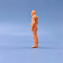 Load image into Gallery viewer, Motorcycle Male Racer Miniature Unpainted Figure 1/64 1/50 1/43 1/35 1/24 1/18 Scale Model Scene Layout Accessories Diorama Supplies