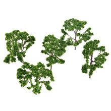 Load image into Gallery viewer, 5 pcs 10cm Miniature Dark Green Iron Wire Tree Models Train Railway Accessories Fairy Garden Landscape Terrarium Diorama Craft Supplies