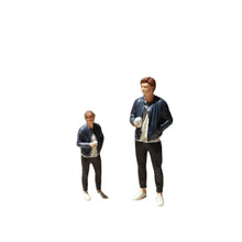 Load image into Gallery viewer, Miniature Coffee Man People Unpainted Figure 1/87 1/64 Model Street Building Landscape Scenery Layout Accessories Diorama Supplies