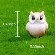 Load image into Gallery viewer, 5/10 pcs Miniature Tiny Owl Bird Figure Model DIY Scenery Dollhouse Landscape Fairy Garden Accessories Terrarium Diorama Craft Supplies