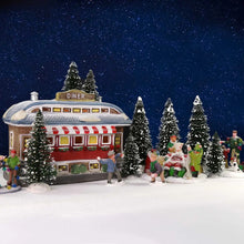 Load image into Gallery viewer, 20 pcs Miniature Snowy Pine Tree Model with Base HO TT N Z Scale Train Railway Scene Accessories Terrarium Christmas Diorama Craft Supplies