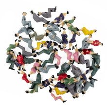Load image into Gallery viewer, 50pcs Miniature People Sitting Figures 1:32 Model for Diorama Train Layout Craft Supplies