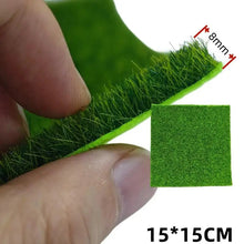 Load image into Gallery viewer, Miniature Grass Lawn Mat (15/30cm Square, 3/5/8mm Thick) – Terrarium DIY, Diorama Landscape Supply