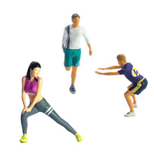Load image into Gallery viewer, Miniature Fitness Man Woman People Figure 1:64 Models S Scale Landscape Building Scenery Layout Scene Accessories Diorama Supplies