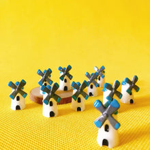 Load image into Gallery viewer, 10pcs Mini Windmill Resin Figurines, Tiny Fairy Garden Miniatures for Terrarium, Bonsai, Bottle Garden, Dollhouse, DIY Crafts & Decor