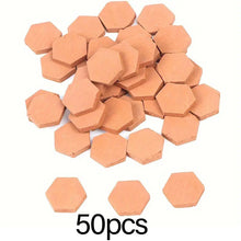 Load image into Gallery viewer, 50pcs Mini Hexagon Ceramic Bricks for Dollhouse, Diorama & Terrain Building Supply, Miniature Tiles