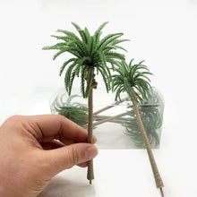 Load image into Gallery viewer, Miniature Coconut Palm Trees 8-16cm for Dioramas, Model Railways and Beach Scenery