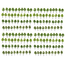 Load image into Gallery viewer, 160 pcs Miniature Tree Models 1:250 Z Scale Train Railway Accessories Forest Fairy Garden Landscape Terrarium Diorama Craft Supplies