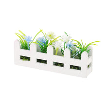 Load image into Gallery viewer, Miniature Flower Fence Set for Dollhouse Garden, Fairy Garden Floral Fence, Mini Micro Landscape Decor, Dollhouse Accessories