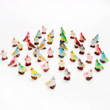 Load image into Gallery viewer, 5/10 pcs Mixed Miniature Parrot Bird Figure Model DIY Scenery Dollhouse Landscape Fairy Garden Accessories Terrarium Diorama Craft Supplies