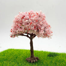 Load image into Gallery viewer, 10cm Cherry Blossom Tree Model 1:87 HO Scale Miniature for Model Train Layouts Dioramas DIY Sand Table Dollhouse Garden Landscape Decoration