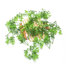 Load image into Gallery viewer, 20pcs Artificial Greenery Stems Faux Plastic Leaf Vines, DIY Wreath Scrapbook, Miniature scenes