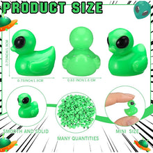 Load image into Gallery viewer, 50pcs Mini Alien Duck Miniature Resin Figures for DIY Crafts, Fairy Garden, Aquarium, Dollhouse, Jewelry Making, Cake Decor, Bonsai Ornament