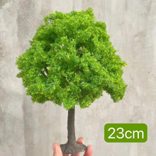 Load image into Gallery viewer, 10/15/18/23/28cm Miniature Spring Tree Model Train Railway Accessories Forest Fairy Garden Landscape Terrarium Diorama Craft Supplies