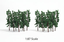 Load image into Gallery viewer, 20pcs Miniature Tree Models 7.5cm, 1:87 Scale Diorama Scenery