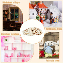Load image into Gallery viewer, 100pcs Mini Bamboo Floor Boards 1:12 Scale Miniature Dollhouse Flooring Tiles Craft Supply