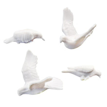 Load image into Gallery viewer, 24 pcs Miniature Pigeon Dove Bird Animal Unpainted Figures 1:75 Models OO Scale Dollhouse Garden Landscape Scenery Layout Diorama Supplies