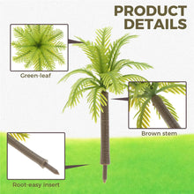 Load image into Gallery viewer, 20 pcs 3-7cm Mixed Miniature Coconut Palm Tree Models Train Railway Accessories Fairy Garden Landscape Terrarium Diorama Craft Supplies