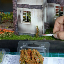 Load image into Gallery viewer, Miniature Shrub Grass Model for Diorama Scenery, Model Railroad Landscape, DIY Terrain Bushes