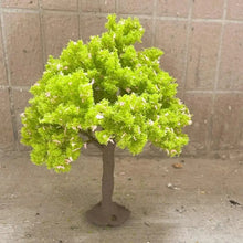 Load image into Gallery viewer, 15cm/20cm/22cm Miniature Light Green Spring Tree Model for Diorama Train Scenery Sand Table Dollhouse Garden Micro Landscape Craft Supplies
