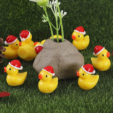 Load image into Gallery viewer, 20/50/100 pcs Miniature Christmas Duck Animal Figure Models Dollhouse Landscape Fairy Garden Accessories Terrarium Diorama Craft Supplies