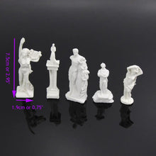 Load image into Gallery viewer, 13 pcs Miniature Garden Statue Sculpture 1:87 HO Scale Unpainted Model Dollhouse Accessories Terrarium Diorama Craft Supplies